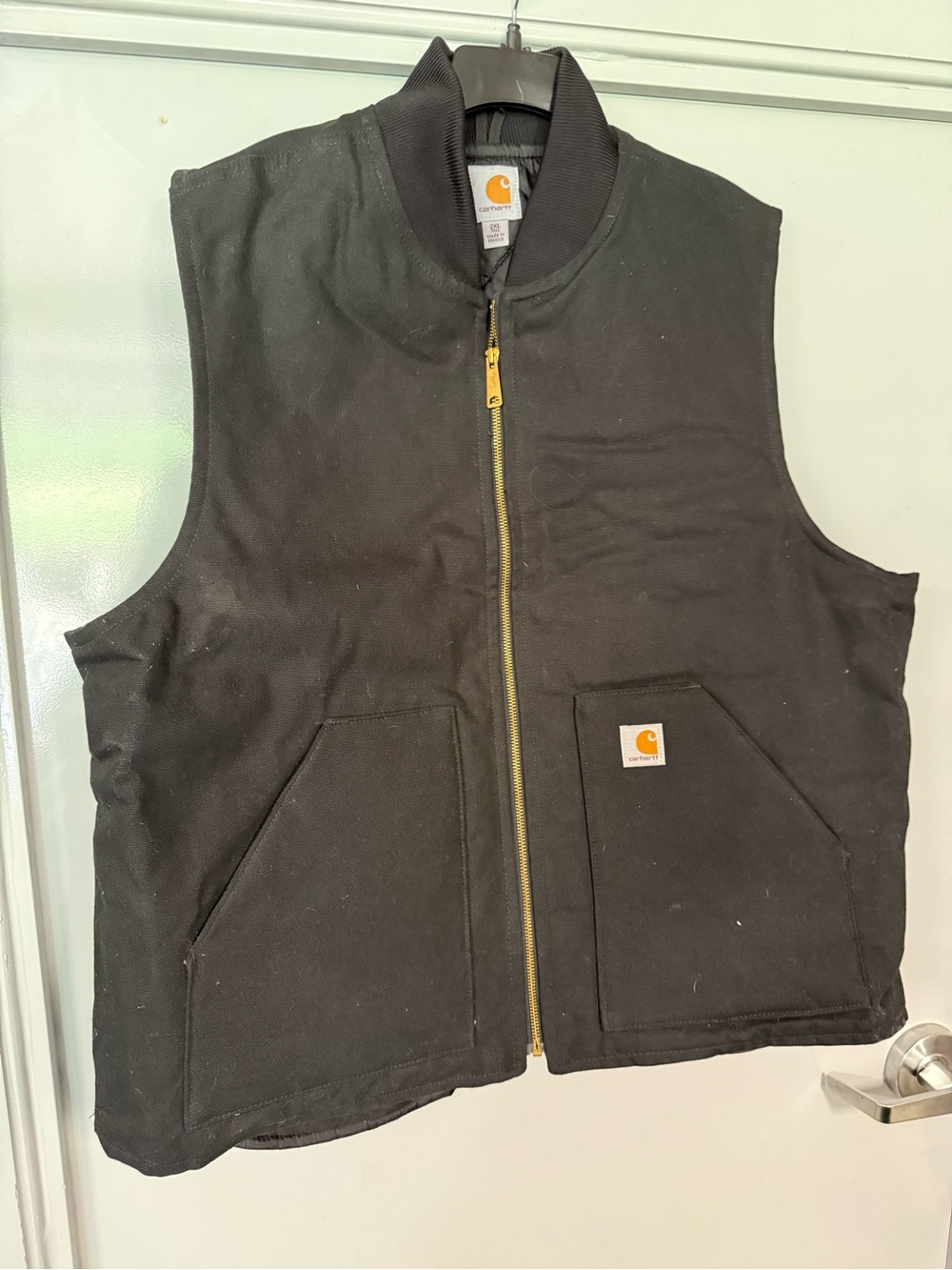 Carhartt Men’s Black V01 Arctic Vest - 2X Tall